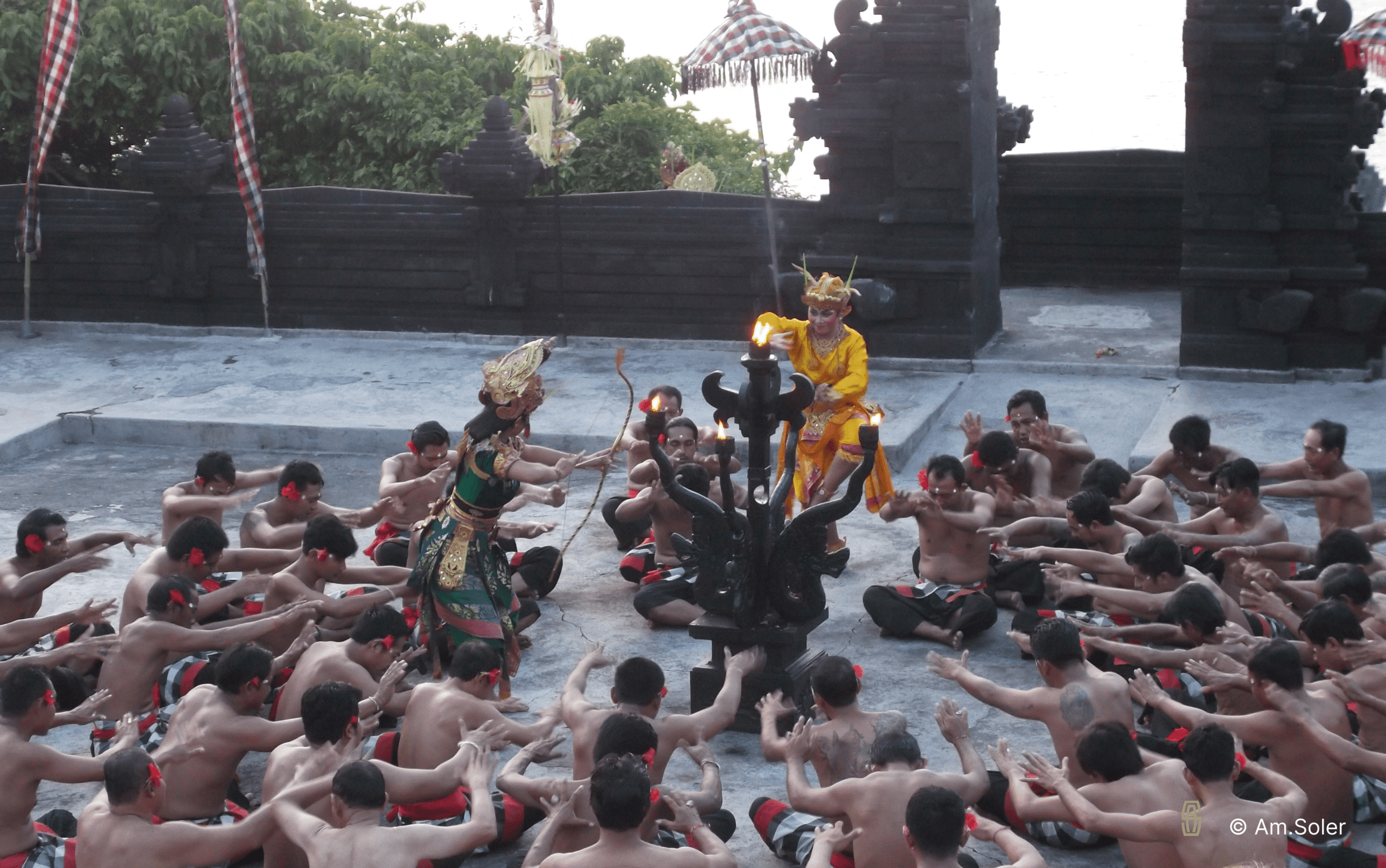 La danse kecak d'Uluwatu