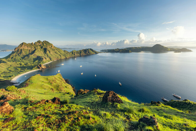 Parc national de Komodo vue du ciel